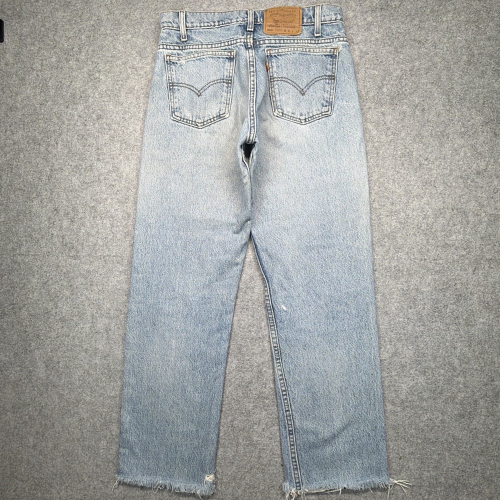 Vintage Levis Jeans Mens 31x32‎ (Fits 30x28) Orange Tab 505 90s Made in USA